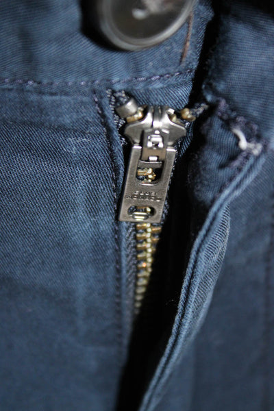 Club Monaco Mens Chino Pants Dark Blue Cotton Button Size 30