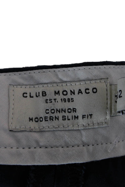 Club Monaco Mens Chino Pants Dark Blue Cotton Button Size 30