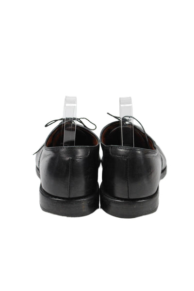 Allen Edmonds Mens Leather Round Toe Lace-Up Dress Loafers Black Size 10