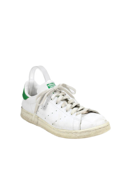 Adidas Stan Smith Mens Leather Lace-Up Casual Sneakers White Size 9.5
