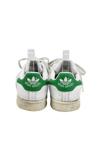 Adidas Stan Smith Mens Leather Lace-Up Casual Sneakers White Size 9.5