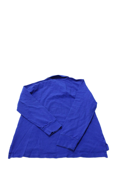 Polo Ralph Lauren Boys Cotton Long Sleeve Polo Shirt Blue Size XL (18-20)