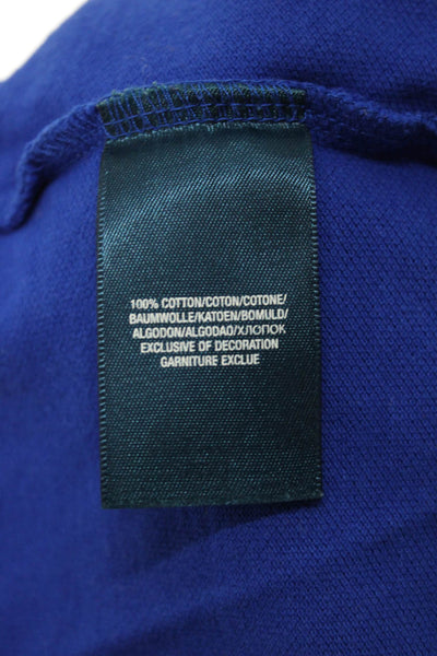 Polo Ralph Lauren Boys Cotton Long Sleeve Polo Shirt Blue Size XL (18-20)