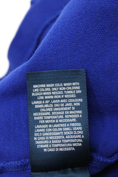 Polo Ralph Lauren Boys Cotton Long Sleeve Polo Shirt Blue Size XL (18-20)