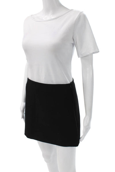 Zara Womens Mini Pencil Straight Skirt Black Polyester Solid Size S