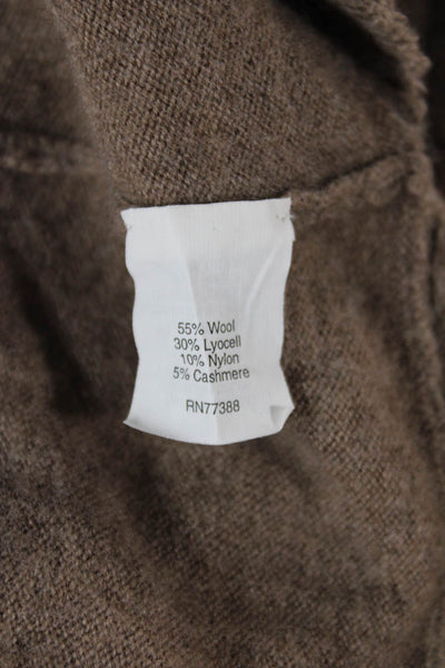J Crew Women Brown Wool Cashmere Pullover Sweater Long Sleeve Size XS