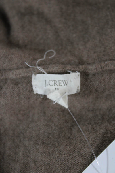 J Crew Women Brown Wool Cashmere Pullover Sweater Long Sleeve Size XS