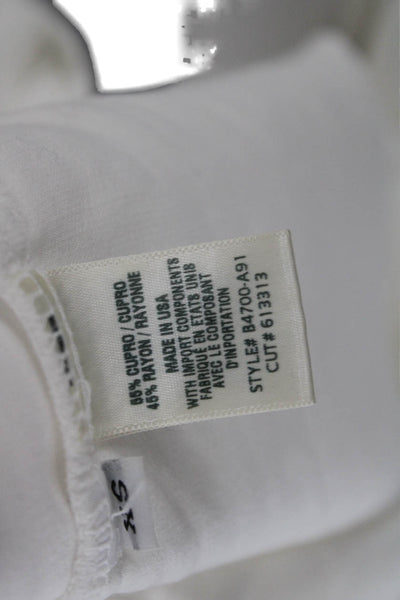 Bella Dahl Women Basic Collared Long Sleeve Button-Up Blouse White Size XS