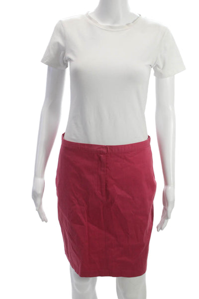Chaiken Womens Red Straight Pencil Skirt Size 8