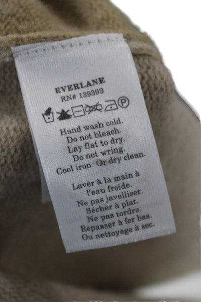Everlane Womens Beige V-Neck Button Wool Cardigan Long Sleeve Size XS