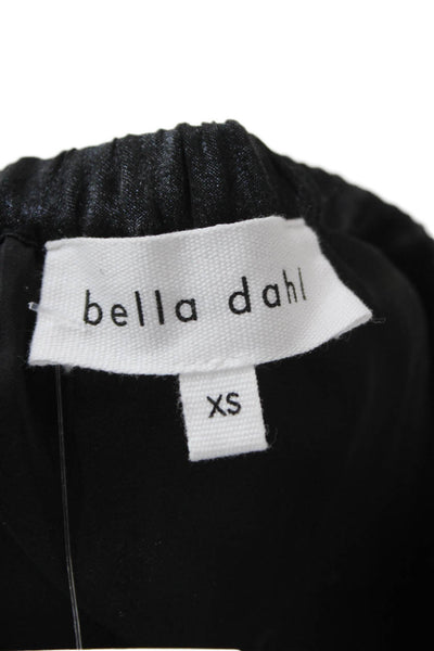 Bella Dahl Womens Pleated Camouflage Midi Skirt Black Size XS