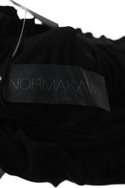 Norma Kamali Womens Maxi Tank Dress Black V-Neck Mid-Calf Size 2XS