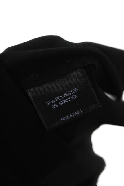 Norma Kamali Womens Maxi Tank Dress Black V-Neck Mid-Calf Size 2XS