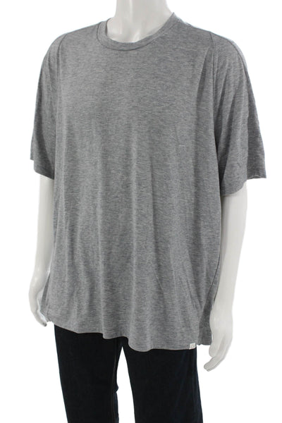 Ministry of Supply Mens Gray Merino T-Shirt Short Sleeve Size 2XL