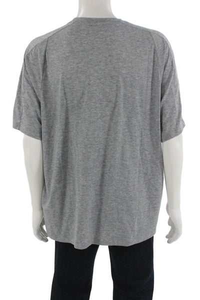 Ministry of Supply Mens Gray Merino T-Shirt Short Sleeve Size 2XL
