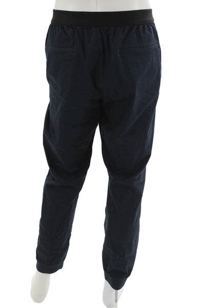 Kit And Ace Mens Jogger Pants Dark Blue Cotton Fall Inseam 32 Size 36