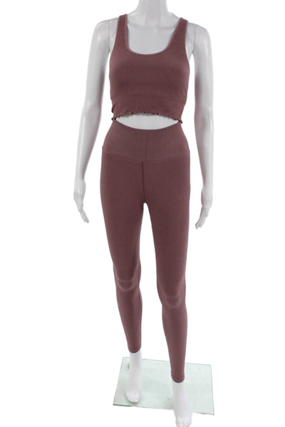 Spiritual Gangster Women Ankle Jeggings Brown Size XS