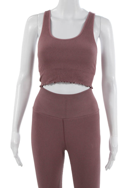 Spiritual Gangster Women Ankle Jeggings Brown Size XS
