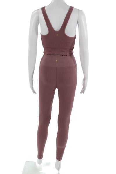 Spiritual Gangster Women Ankle Jeggings Brown Size XS