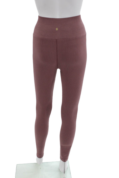 Spiritual Gangster Women Ankle Jeggings Brown Size XS