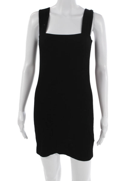 Michael Lauren Women Sheath Tank Dress Black Square Neck Sleeveless Size XS