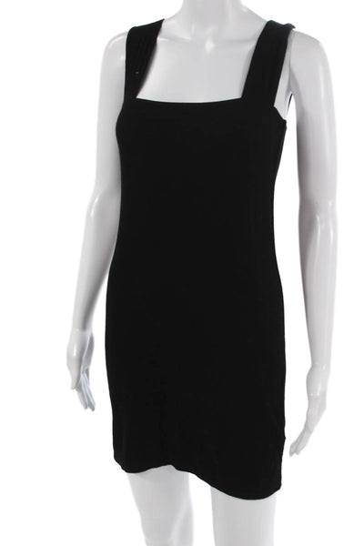 Michael Lauren Women Sheath Tank Dress Black Square Neck Sleeveless Size XS