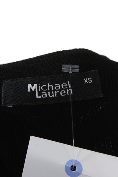 Michael Lauren Women Sheath Tank Dress Black Square Neck Sleeveless Size XS