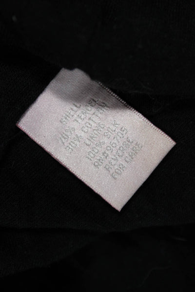 Rebecca Taylor Women Sheath Dress Black 3/4 Sleeve Above Knee Size 4