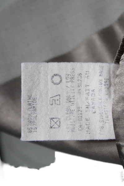 Lauren Ralph Lauren Mens Gray Wool Blend Suit Jacket Big Tall Button Size 40