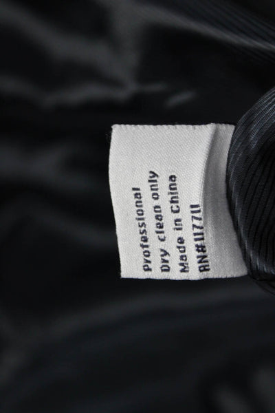 Paisley & Gray Mens Dark Gray Plaid Collared Button Blazer Size 36