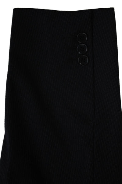 Trussini Mens Navy Striped 2 Piece Suit Jacket Size 52