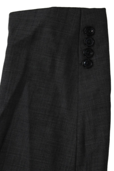 Austin Reed Mens 2 Piece Suit Jacket Dark Gray Wool Button Collar Size 46