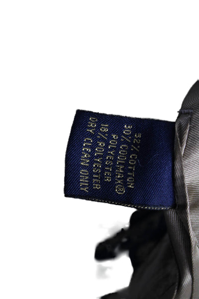 Brooks Brothers Mens Beige Solid Suit Jacket Button Collared Classic Size 42