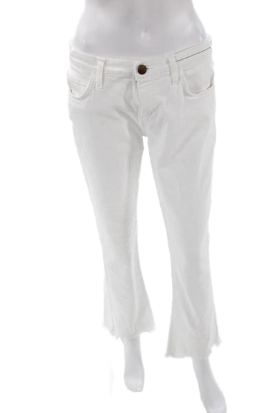 Current/Elliott Women Bootcut White Jeans Size 27
