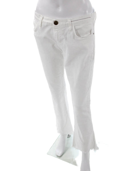 Current/Elliott Women Bootcut White Jeans Size 27