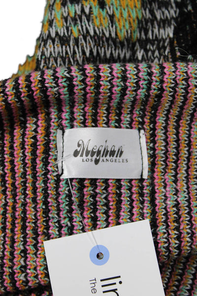 Meghan Womens Aztec Geometric Cardigan Black Size S