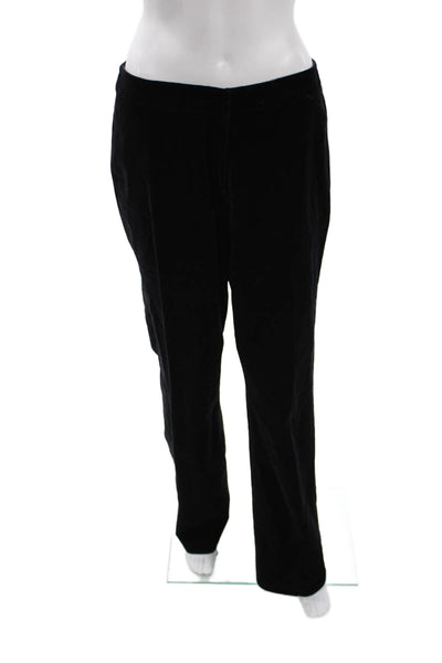 August Silk Women Dress Pants Black 98% Cotton 2% Spandex Size 8