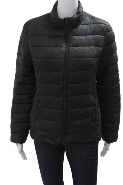 Love Tree Women Quilted Puffer Jacket Black Size M