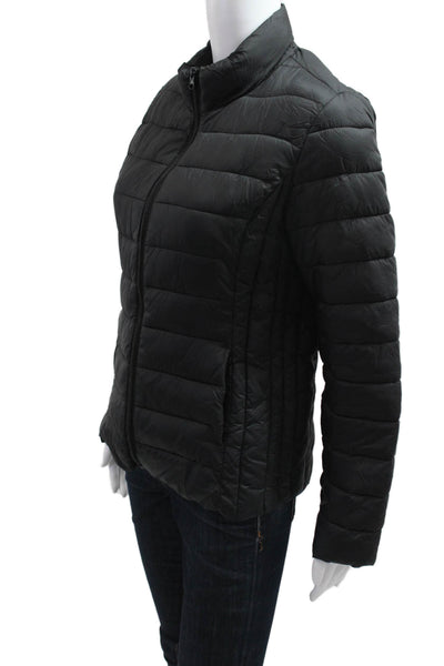 Love Tree Women Quilted Puffer Jacket Black Size M
