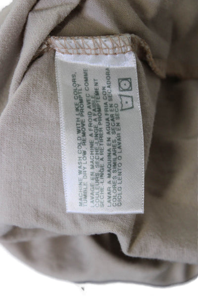 AG Adriano Goldschmied Mens T-Shirt Beige Cotton Crew Neck Short Sleeve Size XS