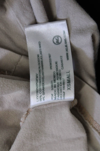 AG Adriano Goldschmied Mens T-Shirt Beige Cotton Crew Neck Short Sleeve Size XS