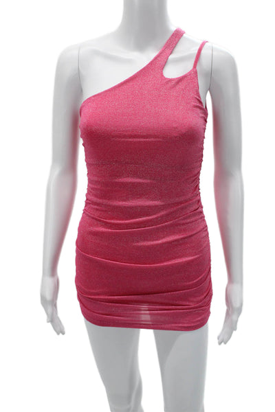 Superdown Women Bodycon Mini Dress Pink Size 2XS