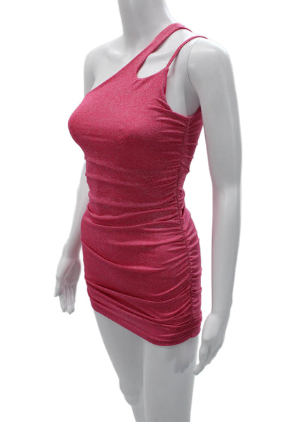 Superdown Women Bodycon Mini Dress Pink Size 2XS