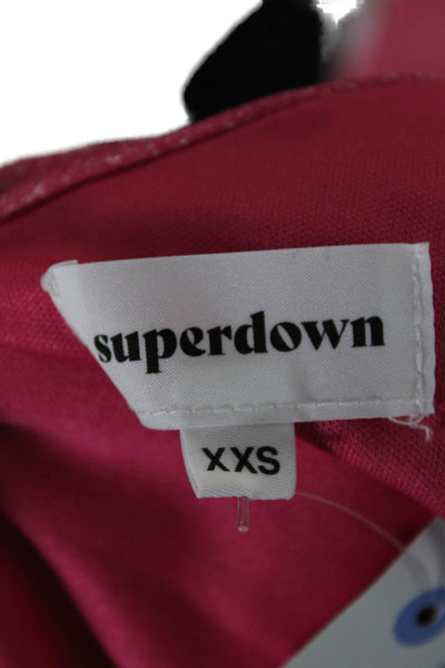 Superdown Women Bodycon Mini Dress Pink Size 2XS