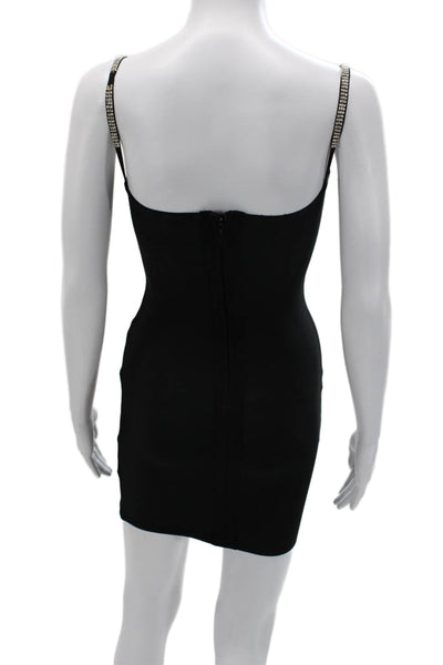 Superdown Women Bodycon Mini Dress Black Size 2XS