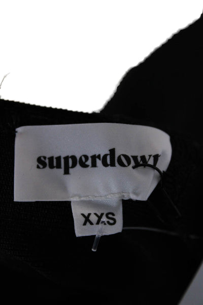 Superdown Women Bodycon Mini Dress Black Size 2XS