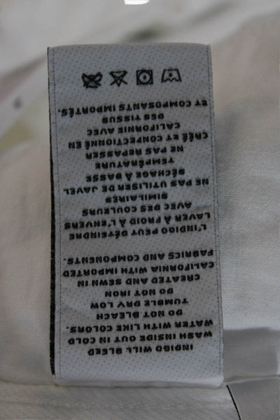 J Brand Womens Mini Pencil Skirt White 100% Cotton Size 26