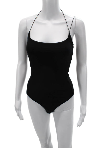 Alix Women Black Scoop Neck Sleeveless One Piece Beach Size XS