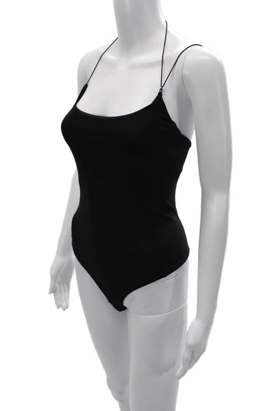 Alix Women Black Scoop Neck Sleeveless One Piece Beach Size XS