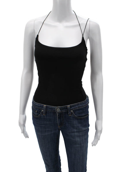 Alix Women Black Scoop Neck Sleeveless One Piece Beach Size XS